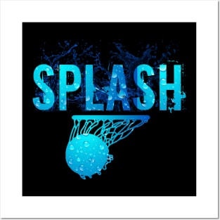 SPLASH Basketball T-shirt Posters and Art